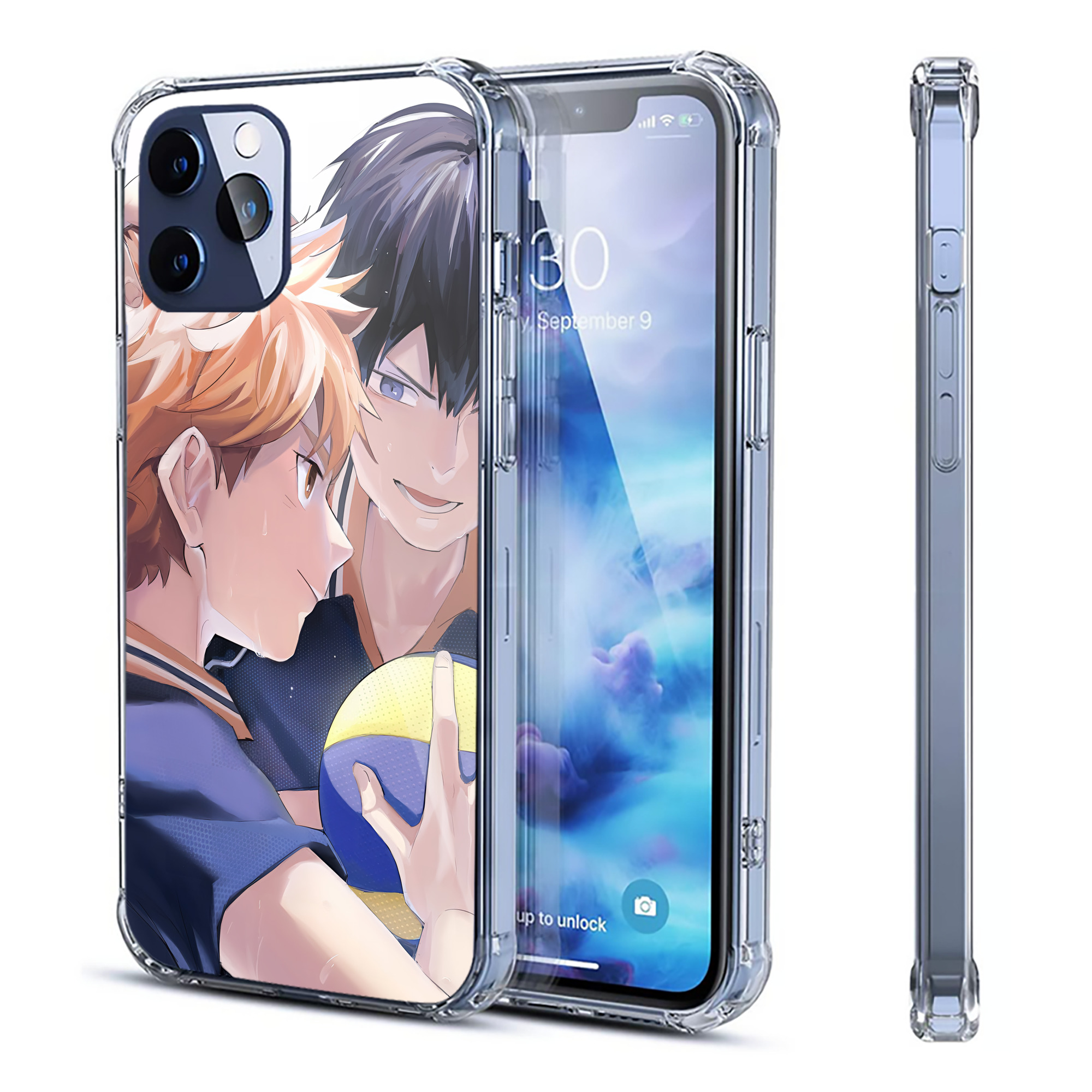 （画像用） ハイキュー!! Haikyu!! 【iPhone 12シリーズ対応】透明スマホケース（クリアソフトケース）